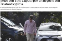 BOSTON GATE. Alto quilombo. Les avisamos. SANTIAGO CAPUTO VS JUAN PAZO (PLATE). Tensión en la cúpula del poder: Santiago se peleó con Toto Caputo por un negocio con Boston Seguros. ¿Sigue LUIS CAPUTO? ¿Sigue JUAN PAZO? ¿Sigue PLATE?